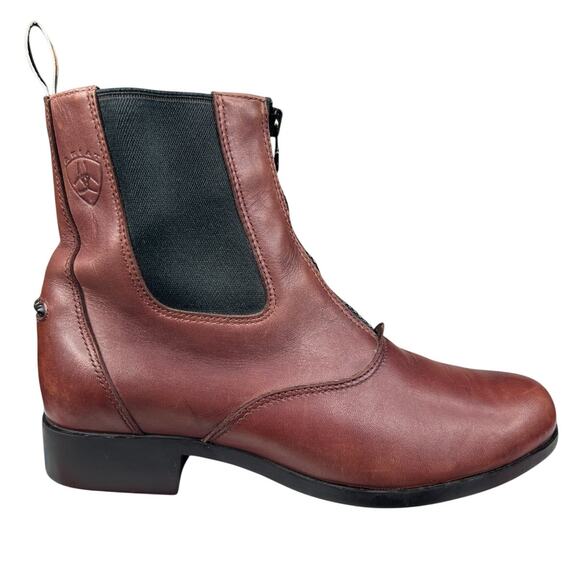 Ariat Women’s Cobalt Devon Paddock Brown Leather Western Boot Size US 7.5 B - Picture 1 of 10